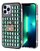 Crystal Stones Case with Five Adornment - GREEN for iPhone 8P / 7P (Only Ground Shipping)