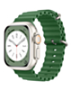 Silicone Ocean Strap with Metal Buckle (ALFALFA) for iWatch (38 / 40 / 41mm) (Only Ground Shipping)