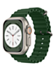 Silicone Ocean Strap with Metal Buckle (OLIVE GREEN) for iWatch (38 / 40 / 41mm) (Only Ground Shipping)
