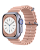 Silicone Ocean Strap with Metal Buckle (REDRO ROSE) for iWatch (38 / 40 / 41mm) (Only Ground Shipping)