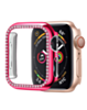 iWatch 40mm Stone PC Bumper Case with Tempered Glass - PINK (Only Ground Shipping)