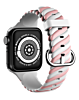 iWatch (38/40/41mm) Braided Colorful Silicone Band - LIGHT PINK (Only Ground Shipping)