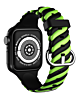 iWatch (38/40/41mm) Braided Colorful Silicone Band - YELLOW (Only Ground Shipping)