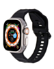 Silicone Wave Sport Strap (BLACK) for iWatch (38 / 40 / 41mm) (Only Ground Shipping)