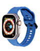 Silicone Wave Sport Strap (NAVY BLUE) for iWatch (38 / 40 / 41mm) (Only Ground Shipping)