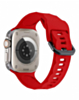 Silicone Wave Sport Strap (RED) for iWatch (38 / 40 / 41mm) (Only Ground Shipping)