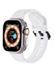 Silicone Wave Sport Strap (WHITE) for iWatch (38 / 40 / 41mm) (Only Ground Shipping)