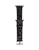 iWatch (38/40/41mm) Bling Silicone Glitter Sport Women Band - BLACK (Only Ground Shipping)