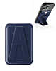 A Design Leather Magnetic Card Wallet Holder with Stand - BLUE (Only Ground Shipping)