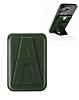A Design Leather Magnetic Card Wallet Holder with Stand - GREEN (Only Ground Shipping)