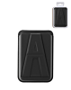 A Design Leather Magnetic Card Wallet Holder with Stand - BLACK (Only Ground Shipping)