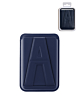 A Design Leather Magnetic Card Wallet Holder with Stand - BLUE (Only Ground Shipping)