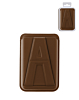 A Design Leather Magnetic Card Wallet Holder with Stand - BROWN (Only Ground Shipping)