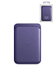 Leather Magnetic Card Wallet Holder - LILAC (Only Ground Shipping)