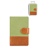 Universal Back Phone Wallet Card Slot Leather (GREEN) (Only Ground Shipping)