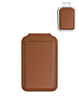 Leather Magnetic Card Wallet Holder with Stand - BROWN (Only Ground Shipping)