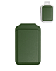 Leather Magnetic Card Wallet Holder with Stand - GREEN (Only Ground Shipping)