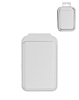 Leather Magnetic Card Wallet Holder with Stand - WHITE (Only Ground Shipping)