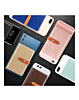 Universal Back Phone Leather Wallet Cash ID Credit Card Slot (GOLD) (Only Ground Shipping)