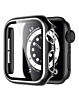 iWatch 41mm Shinny Hard PC Bumper Case - BLACK & SILVER (Only Ground Shipping)