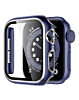 iWatch 41mm Shinny Hard PC Bumper Case - BLUE & SILVER (Only Ground Shipping)