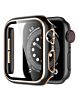 iWatch 41mm Shinny Hard PC Bumper Case - BLACK & ROSE GOLD (Only Ground Shipping)