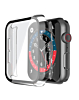 iWatch 41mm Shinny Hard PC Bumper Case - CLEAR & SILVER (Only Ground Shipping)