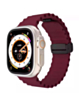 Ocean-Style Magnetic Silicone Band (BURGUNDY) for iWatch (42/44/45/49mm) (Only Ground Shipping)