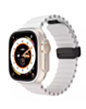 Ocean-Style Magnetic Silicone Band (WHITE) for iWatch (42/44/45/49mm) (Only Ground Shipping)