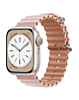 iWatch (42/44/45/49mm) Ocean Band Silicone Sport Strap Band - OXFORD POWDER & ROSE GREY (Only Ground Shipping)