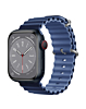 iWatch (42/44/45/49mm) Ocean Band Silicone Sport Strap Band - NAVY BLUE & LIGHT NAVY BLUE (Only Ground Shipping)