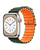 iWatch (42/44/45/49mm) Ocean Band Silicone Sport Strap Band - ORANGE & GREEN (Only Ground Shipping)