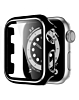 iWatch 42mm Shinny Hard PC Bumper Case - BLACK & SILVER (Only Ground Shipping)