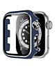 iWatch 42mm Shinny Hard PC Bumper Case - BLUE & SILVER (Only Ground Shipping)