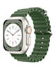 Silicone Ocean Strap with Metal Buckle (FOREST GREEN) for iWatch (42 / 44 / 45 / 49mm) (Only Ground Shipping)
