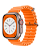 Silicone Ocean Strap with Metal Buckle (ORANGE) for iWatch (42 / 44 / 45 / 49mm) (Only Ground Shipping)