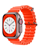 Silicone Ocean Strap with Metal Buckle (RED) for iWatch (42 / 44 / 45 / 49mm) (Only Ground Shipping)