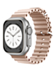 Silicone Ocean Strap with Metal Buckle (SAND POWDER) for iWatch (42 / 44 / 45 / 49mm) (Only Ground Shipping)