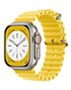 Silicone Ocean Strap with Metal Buckle (YELLOW) for iWatch (42 / 44 / 45 / 49mm) (Only Ground Shipping)