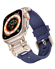 Sport Silicone Band with Metal Connector (BLUE) for iWatch (42 / 44 / 45 / 49mm) (Only Ground Shipping)