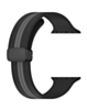 MagStripe Dual Color Magnetic Silicone Band (BLACK & GRAY) for iWatch (42 / 44 / 45 / 49mm) (Only Ground Shipping)