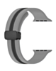 MagStripe Dual Color Magnetic Silicone Band (GRAY & BLACK) for iWatch (42 / 44 / 45 / 49mm) (Only Ground Shipping)