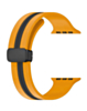 MagStripe Dual Color Magnetic Silicone Band (YELLOW & BLACK) for iWatch (42 / 44 / 45 / 49mm) (Only Ground Shipping)