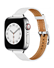 iWatch (42/44/45/49mm) Genuine Leather Band - WHITE (Only Ground Shipping)