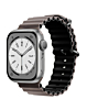 iWatch (42/44/45/49mm) Ocean Band Silicone Sport Strap Band - OBSIDIAN LIME & BLACK (Only Ground Shipping)