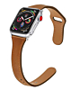 iWatch (38/40/41mm) Thin Genuine Leather Band - BROWN (Only Ground Shipping)