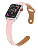 iWatch (38/40/41mm) Thin Genuine Leather Band - PINK (Only Ground Shipping)