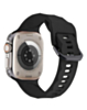 Silicone Wave Sport Strap (BLACK) for iWatch (42 / 44 / 45 / 49mm) (Only Ground Shipping)