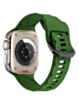 Silicone Wave Sport Strap (DARK GREEN) for iWatch (42 / 44 / 45 / 49mm) (Only Ground Shipping)