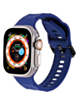 Silicone Wave Sport Strap (MIDNIGHT BLUE) for iWatch (42 / 44 / 45 / 49mm) (Only Ground Shipping)
